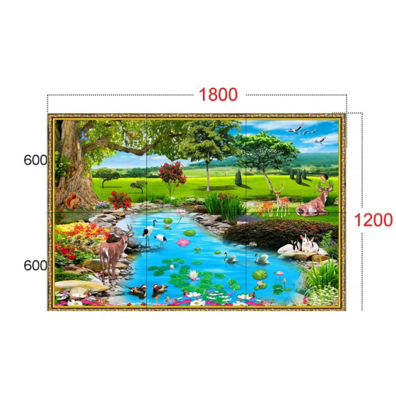 Gạch tranh trang trí phong thuỷ 1