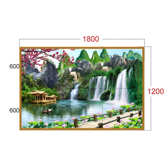 Gạch tranh phong thuỷ trang trí 3