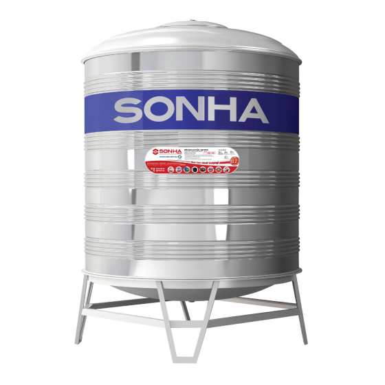 Bồn nước inox Sơn Hà từ 300 đến 6000 lít đứng