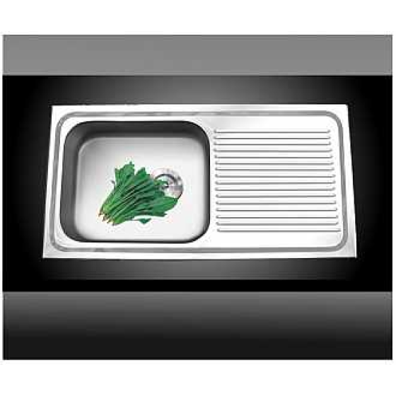Chậu rửa đơn Toàn Mỹ 1 hộc 1 cánh AX1-2