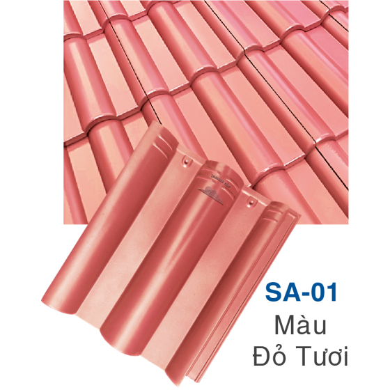 Ngói da trơn sóng nhỏ Sunrise SA-01