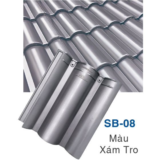 Ngói da trơn sóng lớn Sunrise SB-08