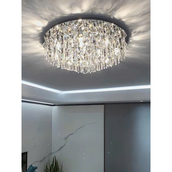 Đèn ốp trần pha lê cao cấp 3 chế độ sáng OTPL1022T800