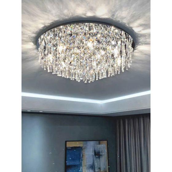 Đèn ốp trần pha lê cao cấp 3 chế độ sáng OTPL1022T800