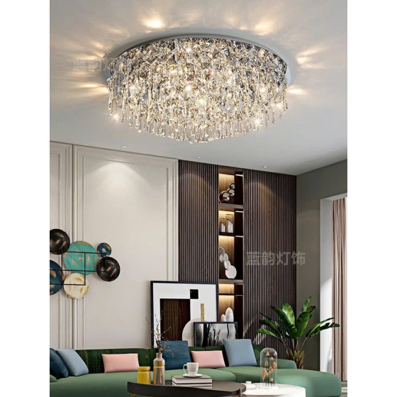 Đèn ốp trần pha lê cao cấp 3 chế độ sáng OTPL1022T800