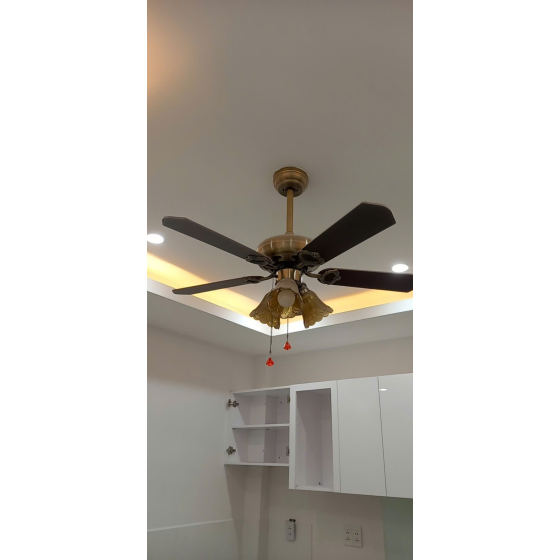 Quạt đèn trần cánh gỗ QT42001