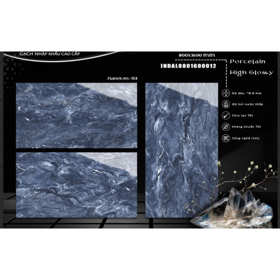  Gạch Ấn Độ 80x160cm INDAL0801600012