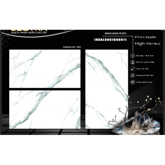 Gạch Ấn Độ 80x160cm INDAL0801600011