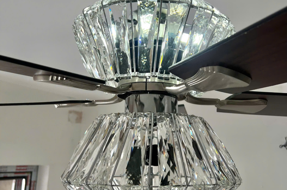 Quạt trần đèn cánh nhựa QT45