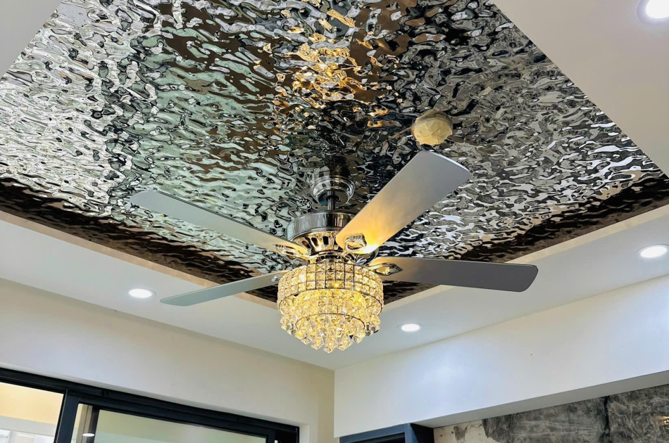 Quạt trần đèn hạt 5 cánh QT5277