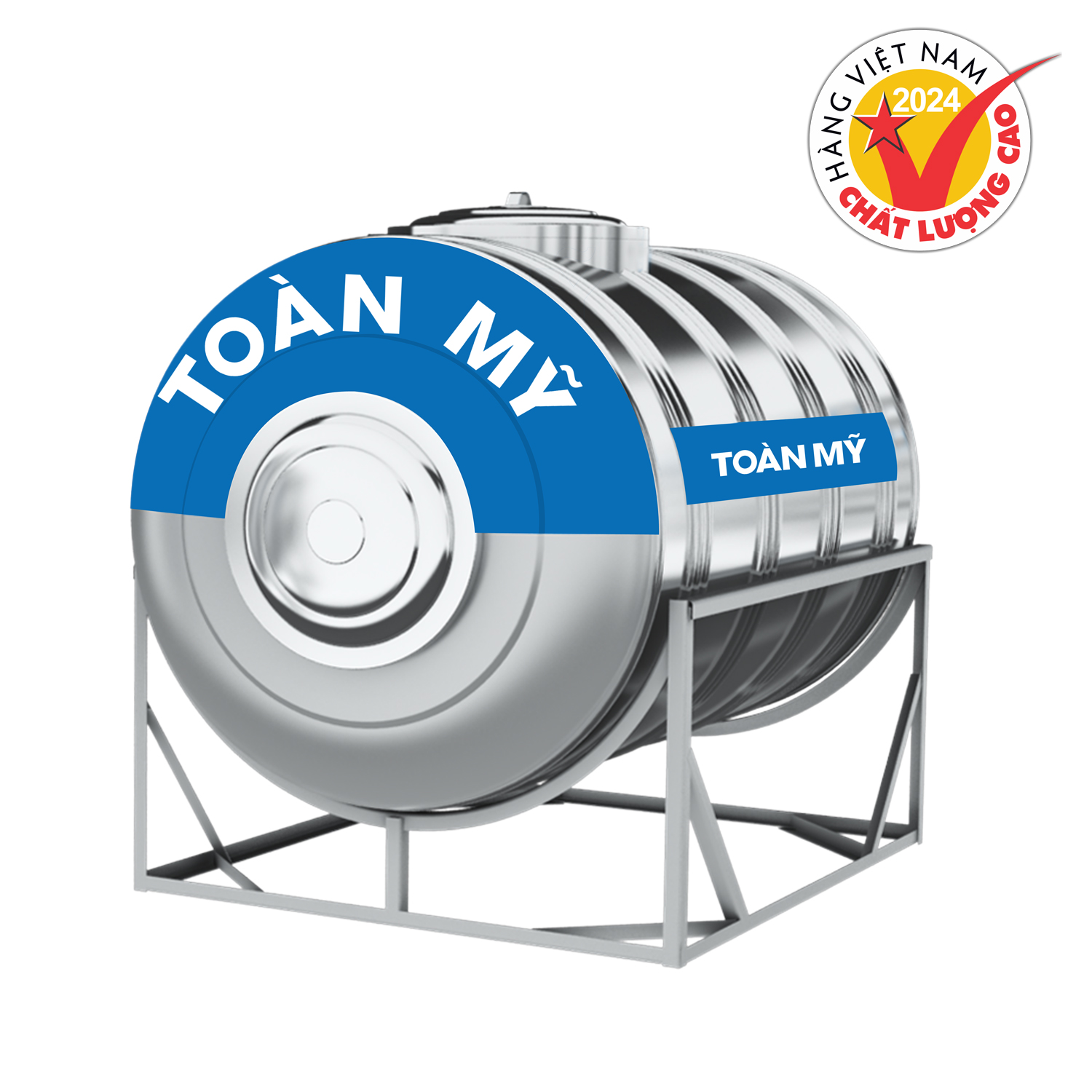 Bồn nước inox Toàn Mỹ ngang từ 500L đến 5000L