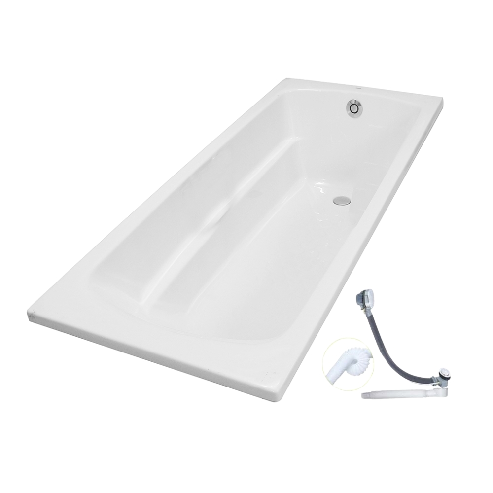 Bồn tắm TOTO PAY1730V#W/TVBF411 nhựa 1,7m gồm bộ xả thải