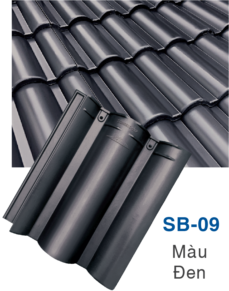 Ngói da trơn sóng lớn Sunrise SB-09