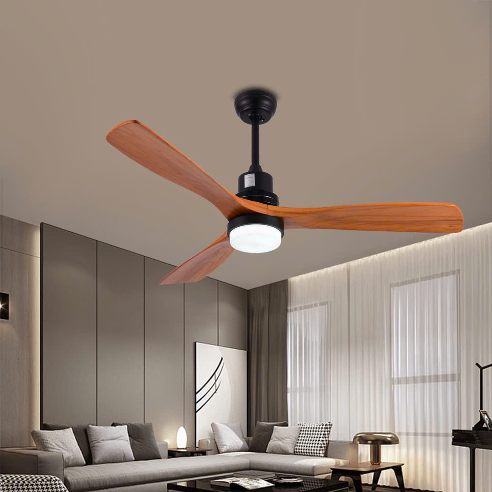 Quạt đèn cánh gỗ QT5247