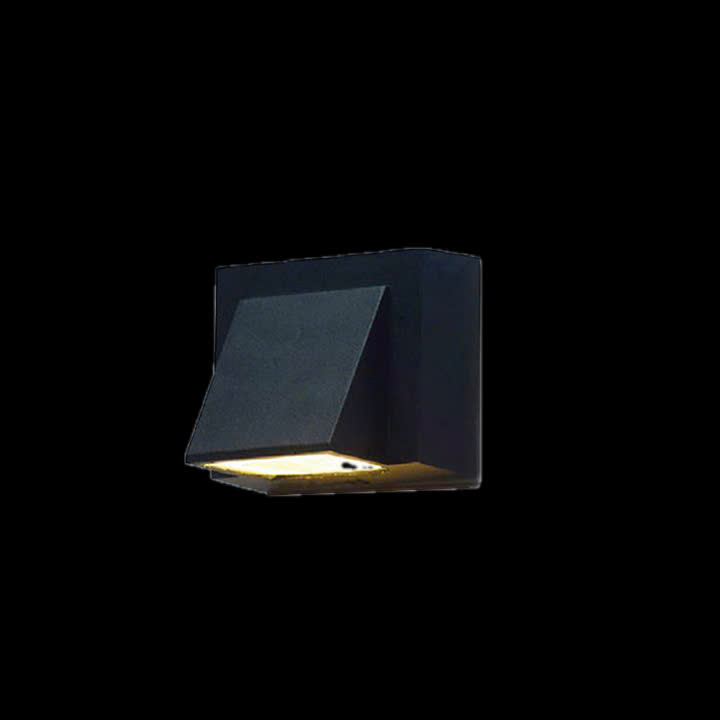Đèn gắn tường led hắt sáng 1 đầu cạnh VNT2220T1 ĐEN