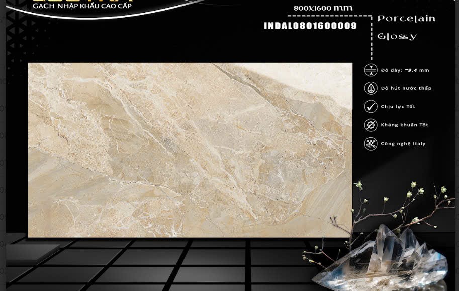  Gạch Ấn Độ 80x160cm INDAL0801600009