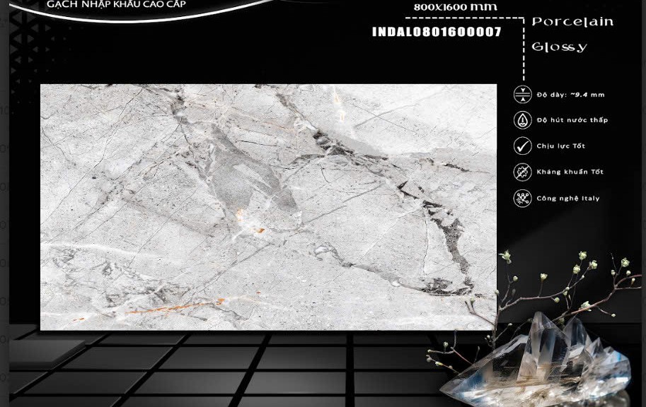  Gạch Ấn Độ 80x160cm INDAL0801600007