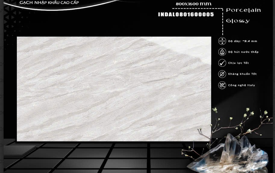  Gạch Ấn Độ 80x160cm INDAL0801600005
