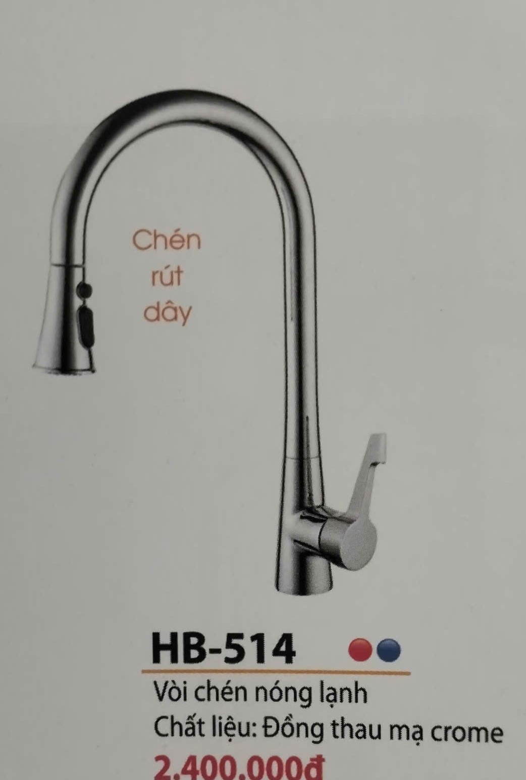 Vòi chén nóng lạnh Haphako HB-514