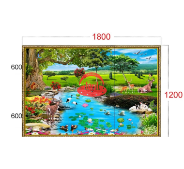 Gạch tranh trang trí phong thuỷ 1