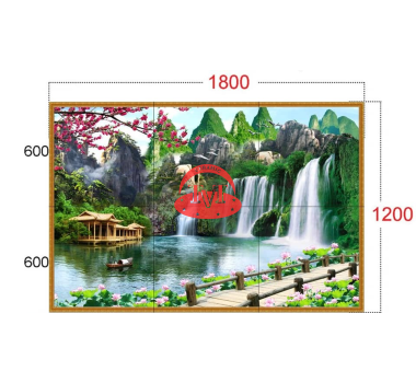 Gạch tranh phong thuỷ trang trí 3
