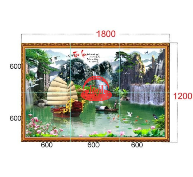 Gạch tranh phong thuỷ trang trí 5
