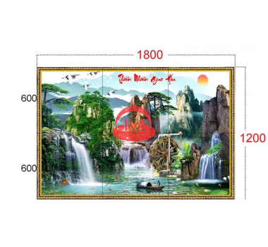 Gạch tranh phong thuỷ trang trí 10