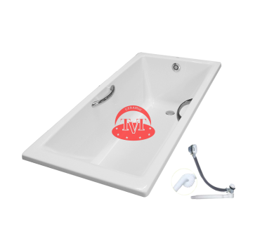 Bồn tắm TOTO PAY1520V#W/TVBF411 nhựa 1,5m gồm bộ xả thải