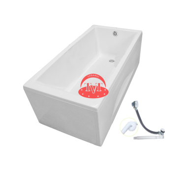 Bồn tắm yếm TOTO PAY1525VC#W/TVBF411 nhựa 1,5m gồm bộ xả thải