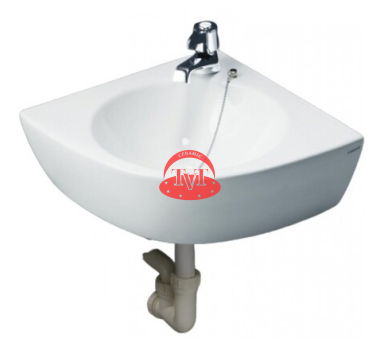 Chậu Rửa Lavabo CAESAR L2014 Góc Treo Tường