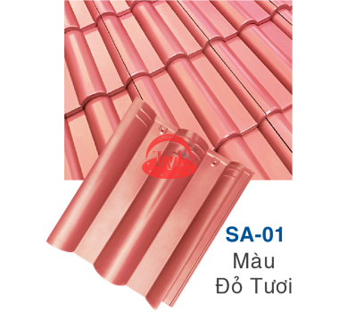 Ngói da trơn sóng nhỏ Sunrise SA-01