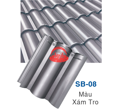 Ngói da trơn sóng lớn Sunrise SB-08