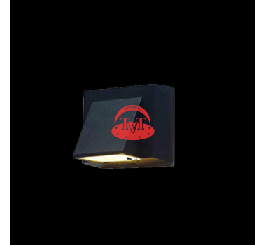 Đèn gắn tường led hắt sáng 1 đầu cạnh VNT2220T1 ĐEN